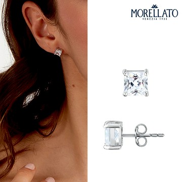 【快速出貨】MORELLATO Tesori系列 925純銀立方耳環 SAIW178
