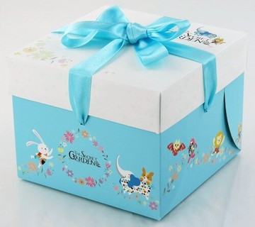 【基本量100個】方型蛋糕盒.秘密花園８號.另購緞帶 /S0839