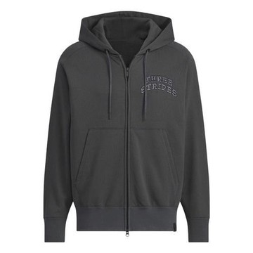 【下殺】Adidas 連帽外套 男裝 純棉厚磅 寬鬆 黑【運動世界】JM2035