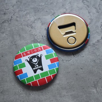 【桐鹿】茄芷風格 磁鐵開瓶器_黑熊