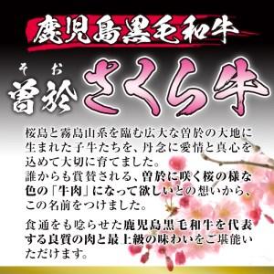 ふるさと納税 鹿児島県産黒毛和牛！曽於さくら牛ももスライス肉(約600g) 黒毛和牛 モモ肉 スライスA-17 鹿児島県曽於市