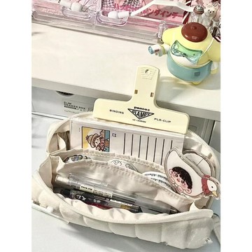 雲朵麵包筆袋 （塔塔周邊）  日係ins 大容量  夾層   柔軟抗摔   枕枕包收納   鉛筆盒  文具盒  筆袋