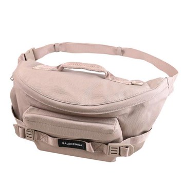 BALENCIAGA 巴黎世家 644035 Army 尼龍混紡戰術軍風大胸口包/腰包.沙色