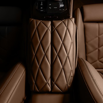 I'm VAN BMW New 5系列 G60 車用雙開式中央扶手墊 汽車扶手靠墊  1個  哈瓦那棕