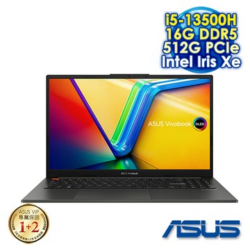 ASUS Vivobook S 15 OLED S5504VA-0132K13500H 午夜黑 15.6吋Evo筆電 (2.8K OLED 120Hz/Intel i5-135