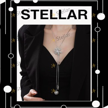 《✨Stellar 千星飾品✨》C006 洱海雪花 優雅 小眾設計 白銀寶石 氣質 時尚配飾 夏日新品 戀與深空
