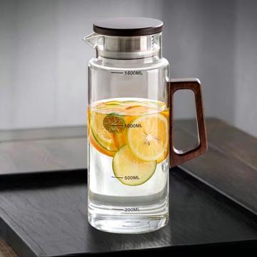 冷水壺玻璃耐高溫大容量儲水壺家用水杯套裝客廳涼水壺開水茶壺
