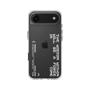 iPhone Air Clear Case（相機按鈕） 透明 - WISDOM - TIME SIGN