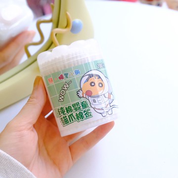 《蠟筆小新》＼療癒日常／｜嬰童專用雙頭掏耳/鼻棉花棒