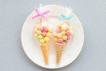 迷你甜筒 五彩球餅乾 生日分享 寶寶彌月 滿月宴 工商禮品