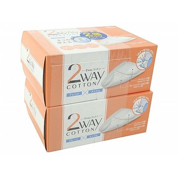 Cotton Labo 2WAY兩用淨顏化妝棉(80枚入x2盒)【小三美日】※禁空運