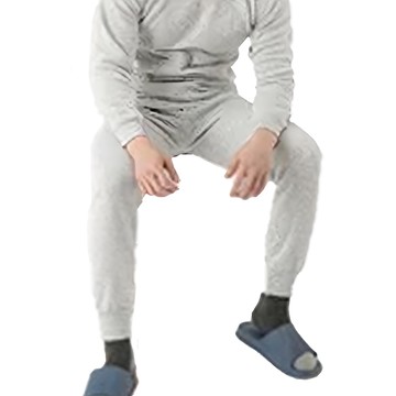 MI MI LEO TR台製超舒適保暖刷毛居家衣褲  XL  銀灰