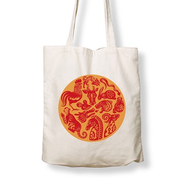 十二生肖賀歲 - 原麻帆布袋