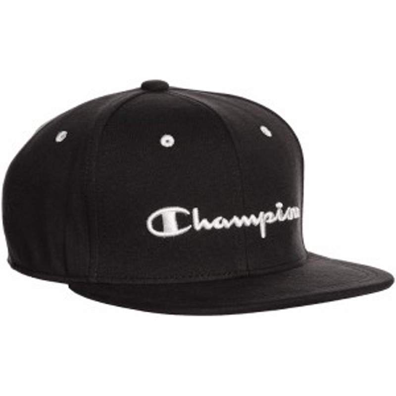 Champion】（チャンピオン）ストレートキャップ クロ（581-003Ablack