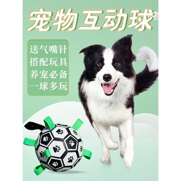 狗狗足球玩具耐咬網紅邊牧訓練寵物互動球飛盤小狗大狗金毛柯基