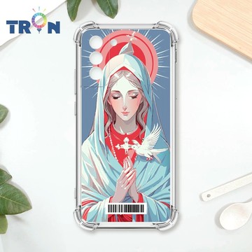 TRON 三星 S21 PLUS 聖母水彩 四角防摔載具殼 軟殼 手機殼