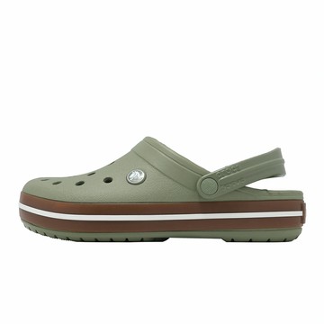 Crocs 洞洞鞋 洞洞鞋 Crocband Gum Clog 男女鞋 綠 棕 卡駱班街頭克駱格 2127563BX