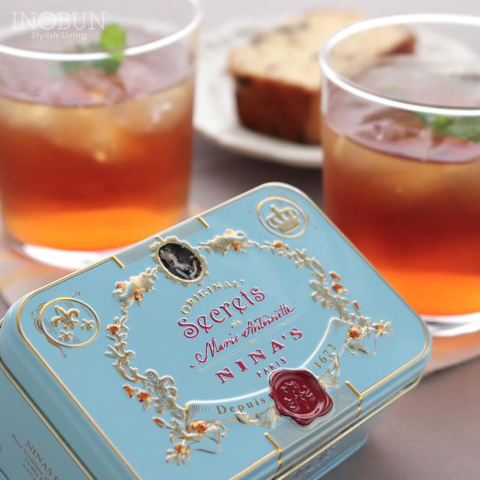 ニナス 紅茶 ダージリン Royal box for tea ティーバッグ缶 2.5