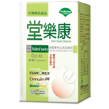 【台灣優杏】堂樂康山苦瓜胜肽膠囊(60粒/盒)