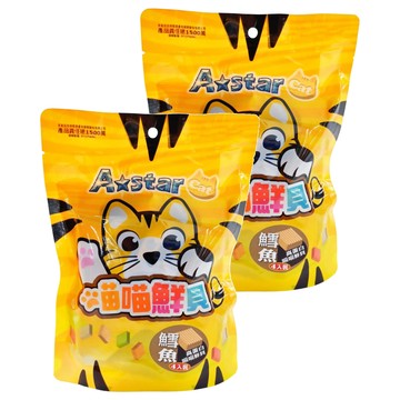 A star 喵喵鮮貝 貓咪餅乾  高蛋白鱈魚  200g  2袋