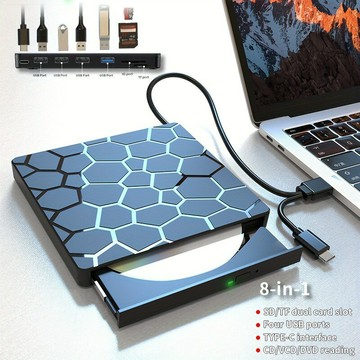 外置光驅外殼光驅盒DVD光驅盒移動光驅套件光驅套件多功能光驅套【北歐家居生活】