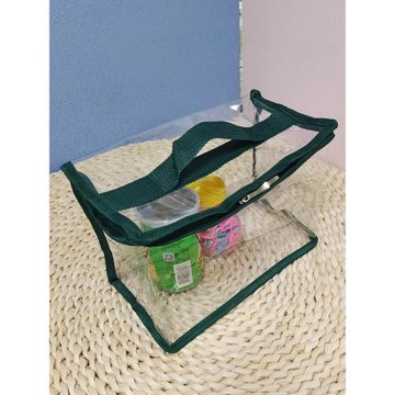 現貨透明PVC防潑水防塵防潮收納袋手提袋玩具袋塑料拉鏈衣物置物