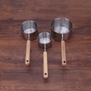 304不銹鋼潑油鍋熱油小鍋家用熱油廚房燃氣澆油熱奶飲料奶鍋