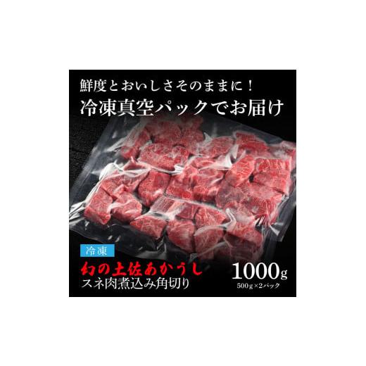 ふるさと納税 高知県 芸西村 エイジング工法熟成肉土佐あかうし特選スネ肉煮込み角切り1kg（冷凍）