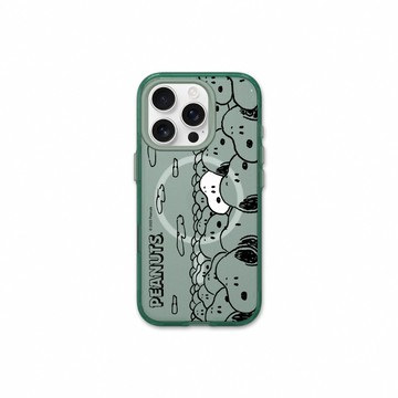 RHINOSHIELD iPhone 16/Plus/Pro/Max JellyTint 磁吸透明防摔手機殼｜相機鍵按鈕版｜Snoopy史努比-滿滿的Snoopy