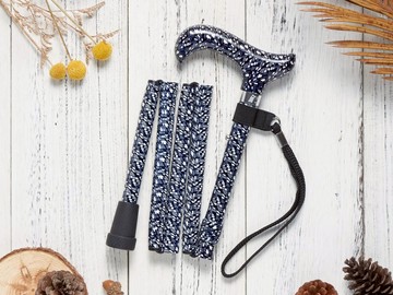 長輩生日禮物/ 母親節禮盒/ 繽紛生活折疊手杖Premium-前衛幾何