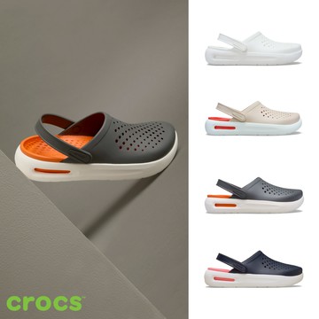 Crocs 卡駱馳 舒樂克駱格 中性鞋 InMotion Clog-石板灰色-209964-0DA