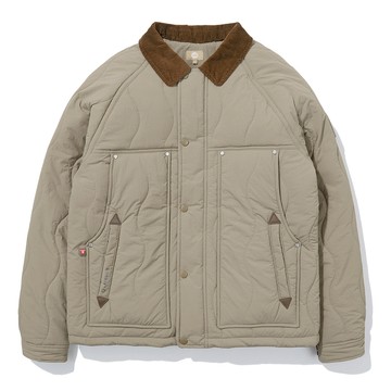 BBC EARTH 男 Corduroy Collar Padded Jacket 化纖外套 深米色 BEMJPFP01990