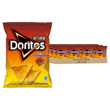 Doritos 多力多滋 美式BBQ 豬肋排口味玉米片  68g  12包