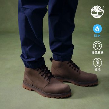 Timberland官方旗艦 男款棕色休閒防水中筒靴|A69TWEM5
