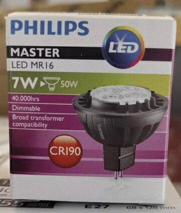 飛利浦 MASTER 旗艦 LED 7W MR16 投射燈泡 2700K EHC150F 可調光變壓器 高雄永興照明