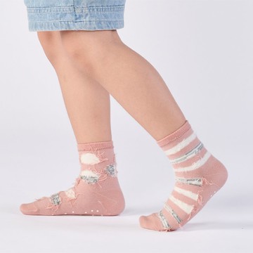 掉進兔子洞 中筒童襪 - 粉(1y-9y)