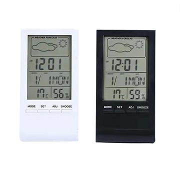 廠家直供大屏幕萬年歷數字電子鬧鐘 家居立體溫濕度氣象電子鐘【宜家良品百貨】