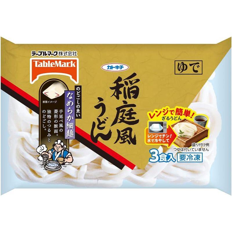 冷凍 テーブルマーク 稲庭風うどん３食 540ｇ×6個