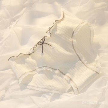 今天買明天到】獨立包裝純棉內褲女菌中腰學生少女甜美可愛性感舒適全棉三角褲 XC N Q1ON