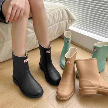 回力雨鞋女時尚款短筒雨靴中筒套鞋新款水鞋耐磨防滑水靴防水膠鞋