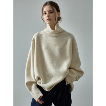 Facade pattern高領毛衣女秋冬low classic慵懶風保暖羊毛針織衫