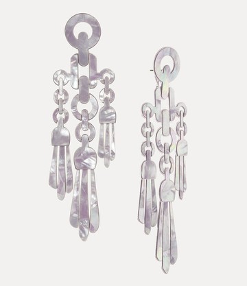 Janetta Earrings Andreas Kronthaler For Vivienne Westwood Mother Of Pearl Silver Women