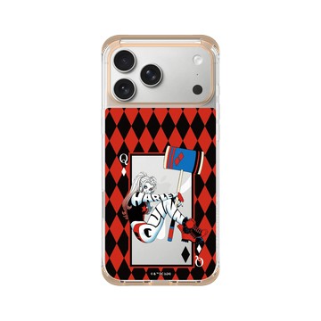 iPhone 17 Pro Max ClearX (MagSafe 兼容) 暖透橘 - Joker - 小丑女 - 棋盤風格