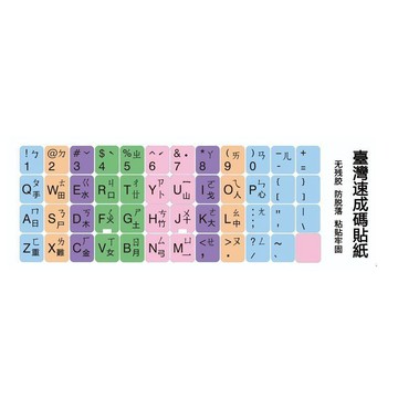 🔥臺灣熱賣⚡️繁體字貼紙鍵盤倉頡注音速成碼適應筆記本電腦檯式機按鍵小貼紙🎉