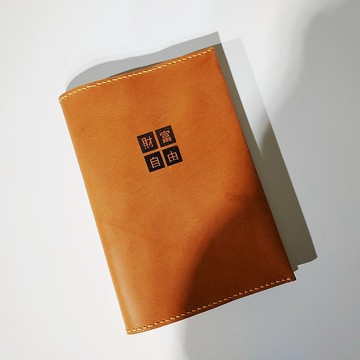 【客製化禮物】A6(32K) 心想事成 真皮純手工筆記本書套【預購】