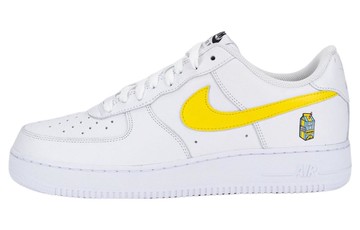 NIKE X LYRICAL LEMONADE AIR FORCE 1 LOW WHITE YELLOW