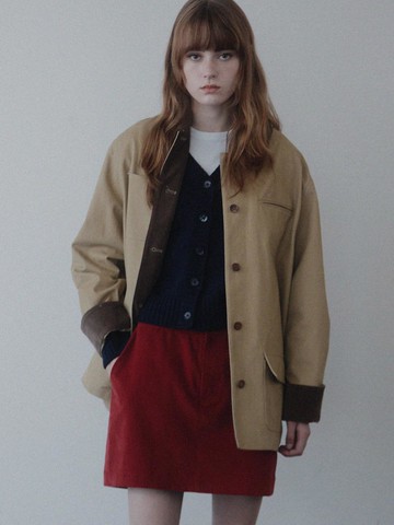 Technical Canvas Jacket - Beige