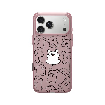iPhone 17 Pro Max Clear (相機按鈕) 晶醺玫 - Maltese線條小狗 - 調皮可愛的線條小狗