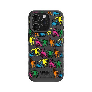 iPhone 16 Pro SolidX 黑 - Keith Haring - 跳舞的人