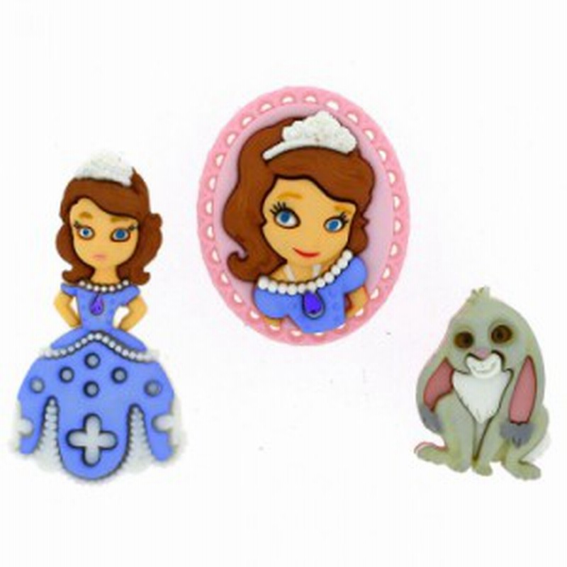 送料無料 ディズニー ちいさなプリンセス ソフィア キャラクター ボタン 3個セット 女の子 Jj7736 通販 Lineポイント最大1 0 Get Lineショッピング